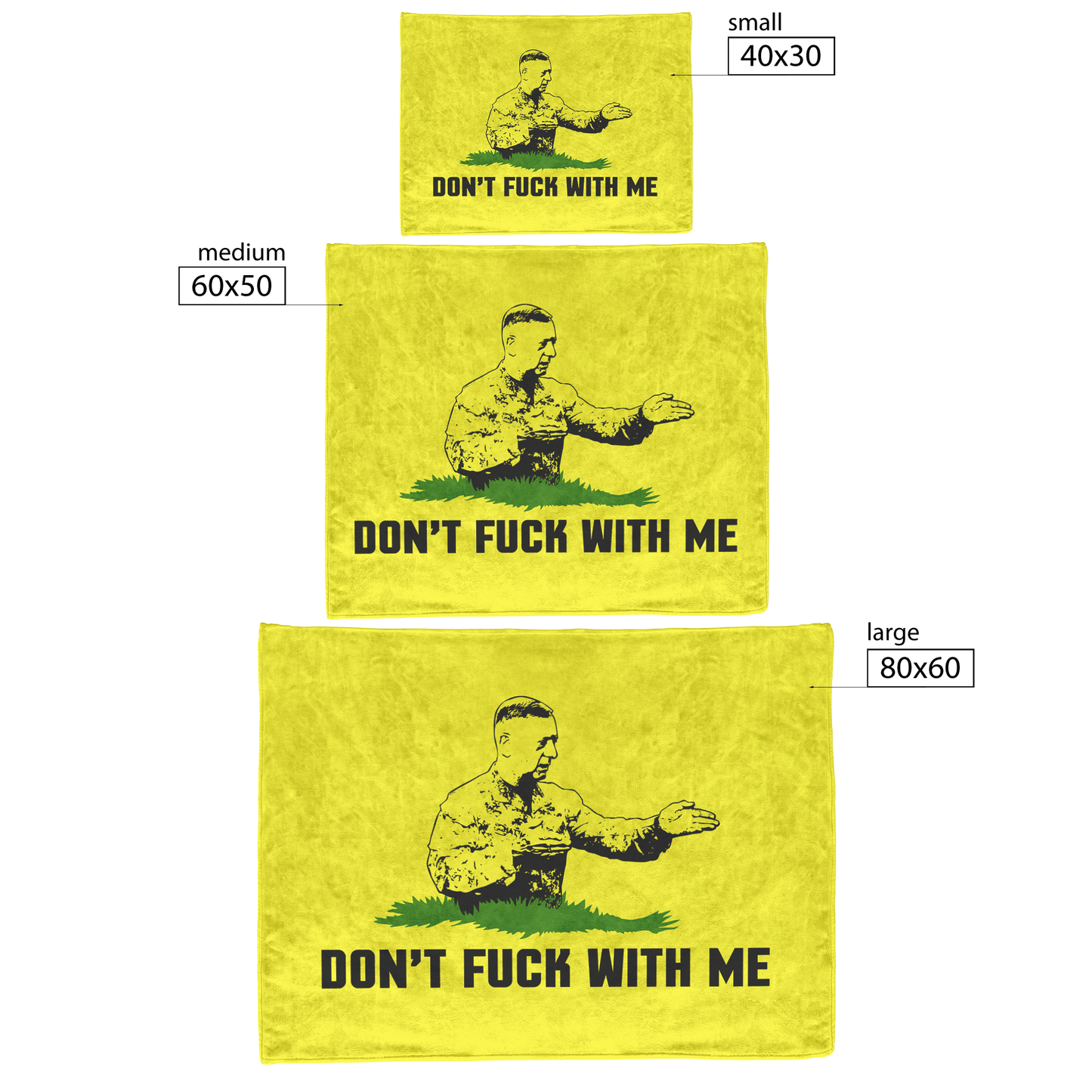 Don't F** With Me Fleece Blanket
