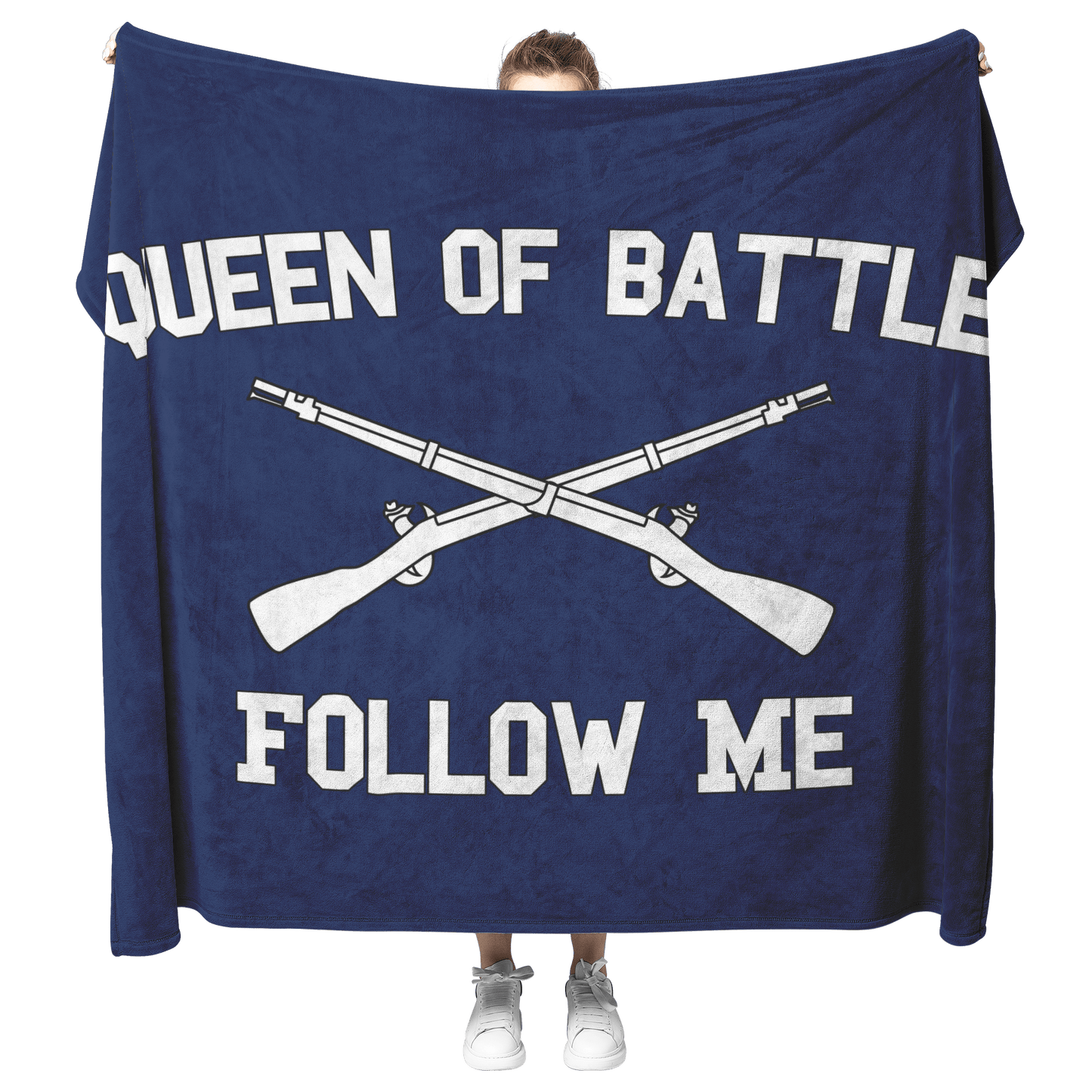 Infantry_Queen_of_Battle_Fleece_Blanket_H_Blanket_Model_Mockup.png