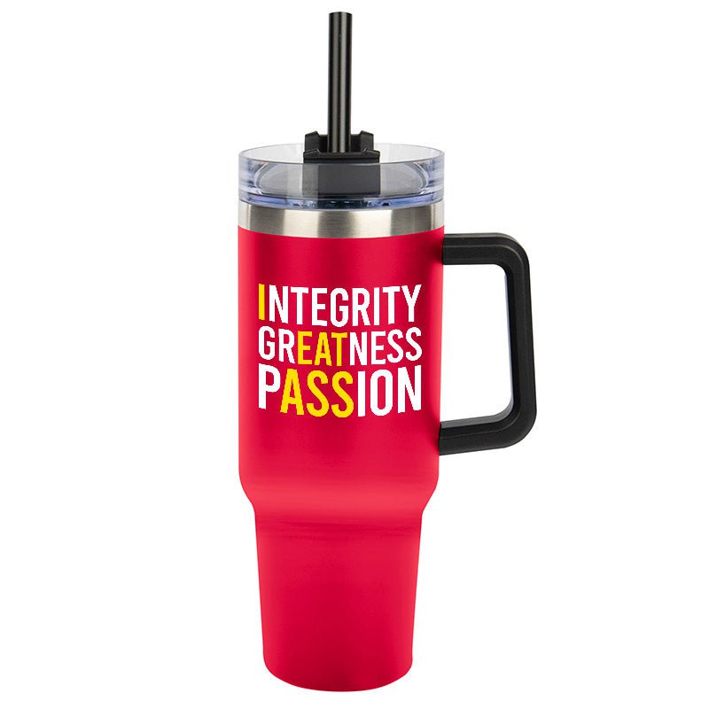Integrity Greatness Passion Tumbler