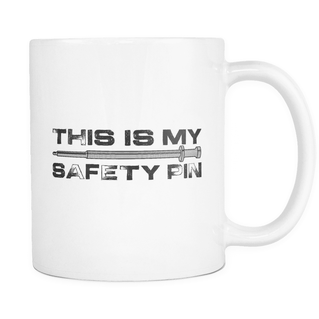 My Safety Pin Mug WHITE