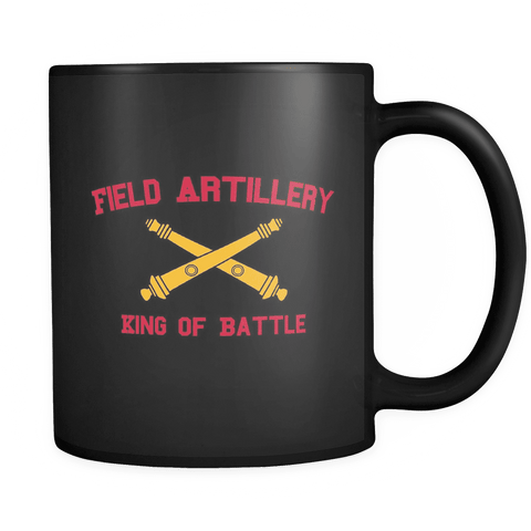 Artillery King of Battle Mug BLACK