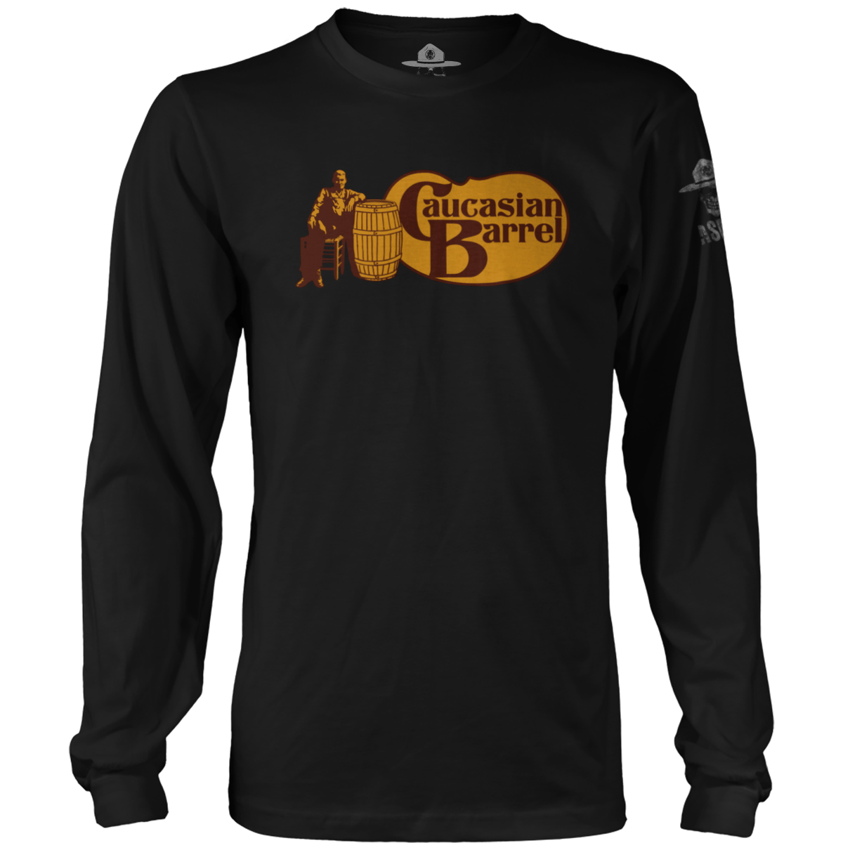 Caucasian Barrel (Parody) Long Sleeve