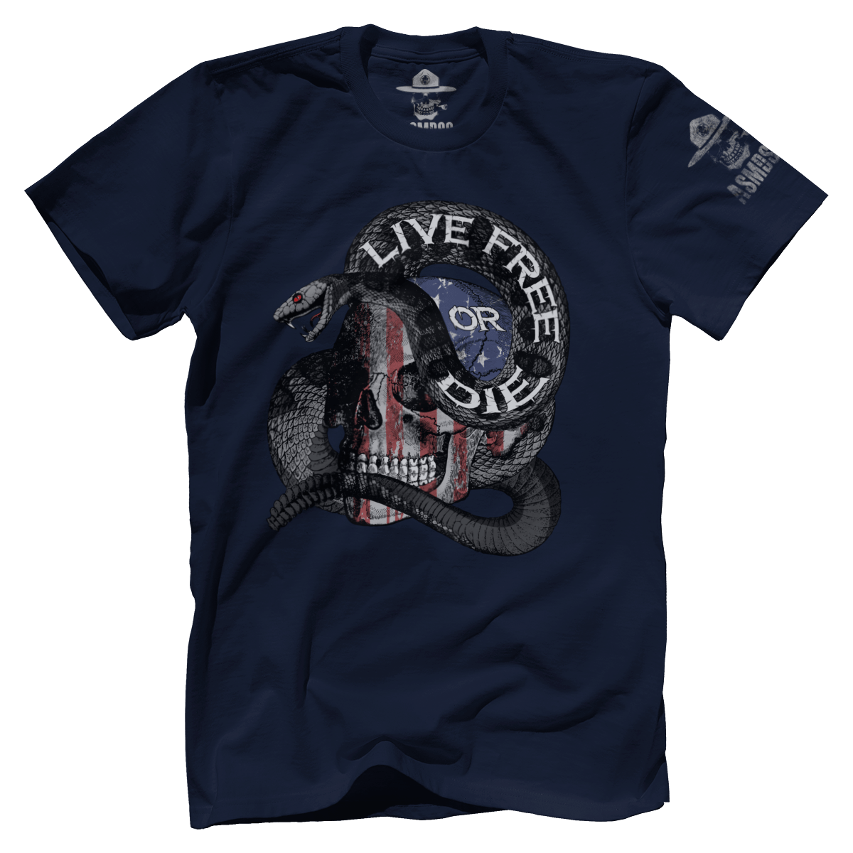 Live Free Or Die Skull