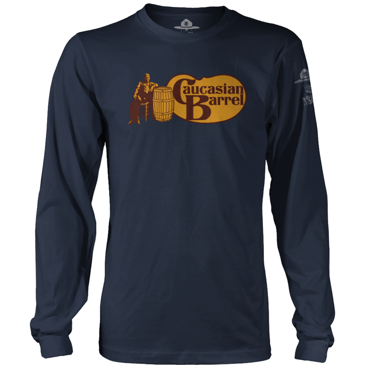 Caucasian Barrel (Parody) Long Sleeve