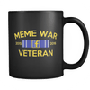 Meme War Veteran Mug BLACK
