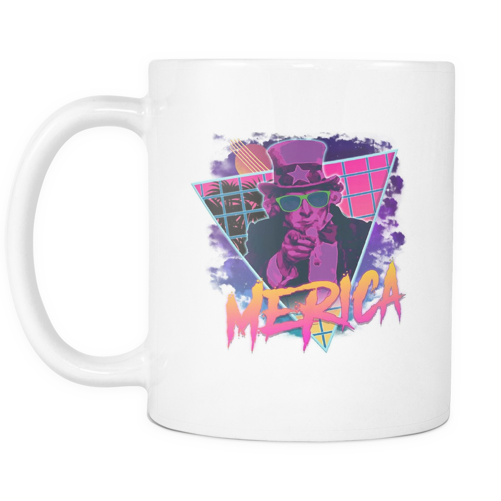 80's Merica Mug WHITE