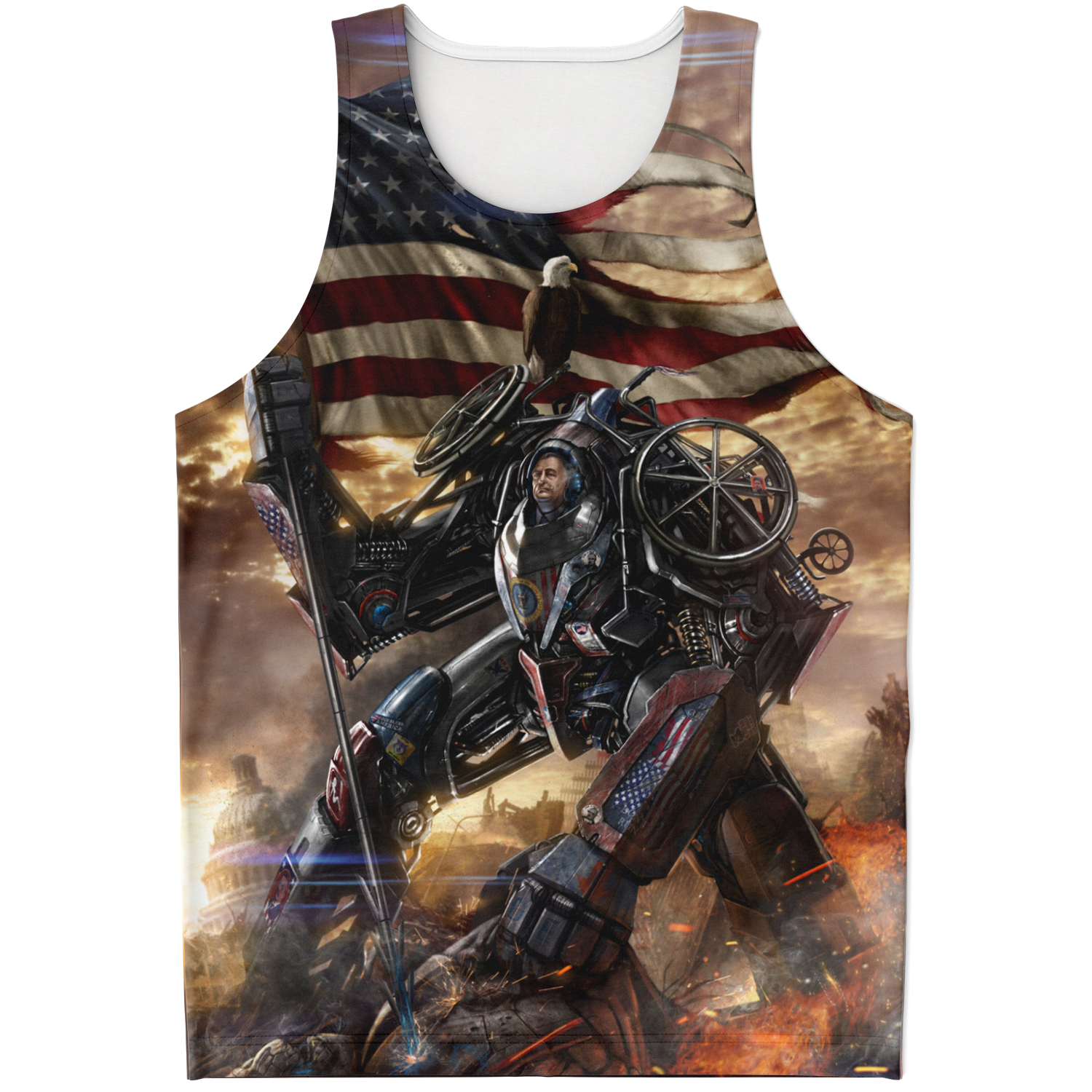 FDR Battle for America Zoom - All Over Print Tank