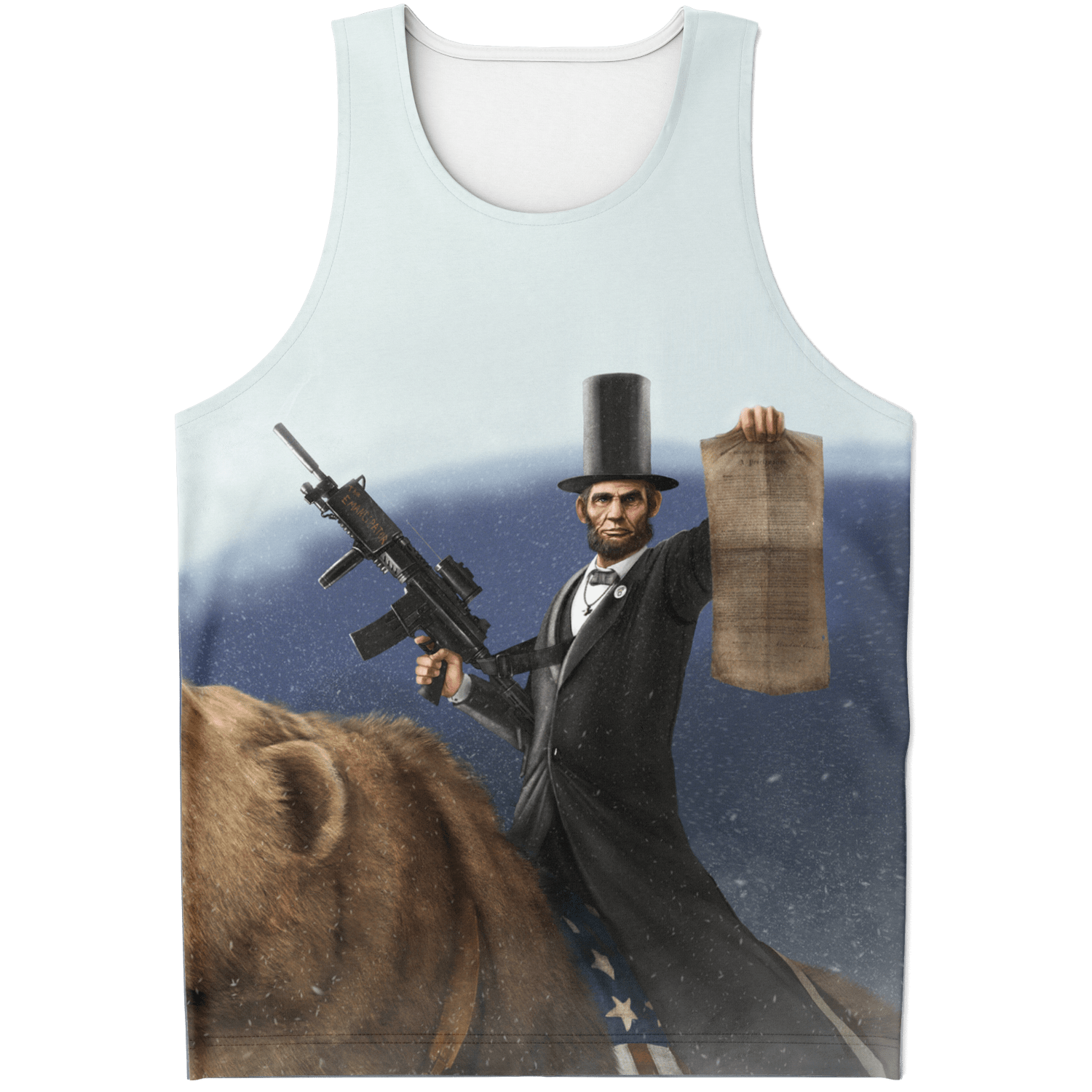 Abe Lincoln The Emancipator Zoom - All Over Print Tank