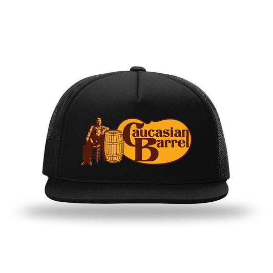 Caucasian Barrel Foam Trucker Hat