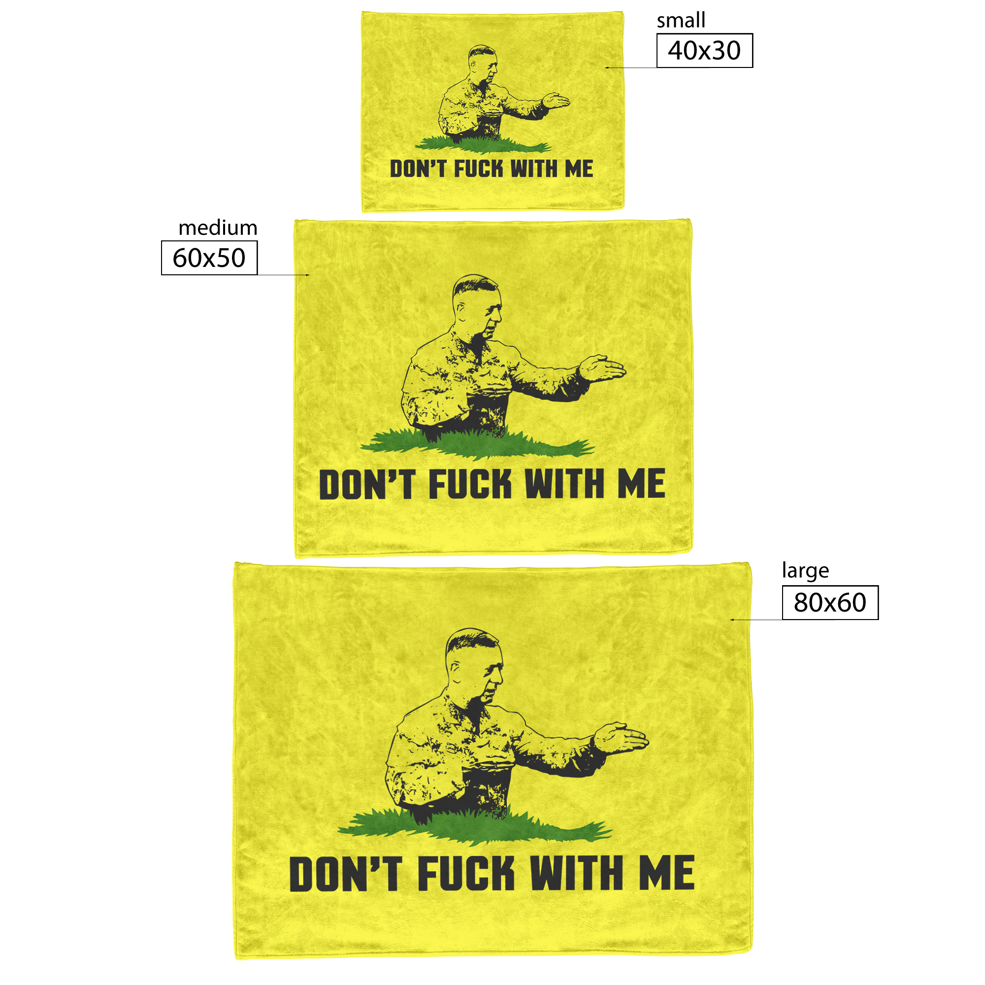 Don't F** With Me Fleece Blanket