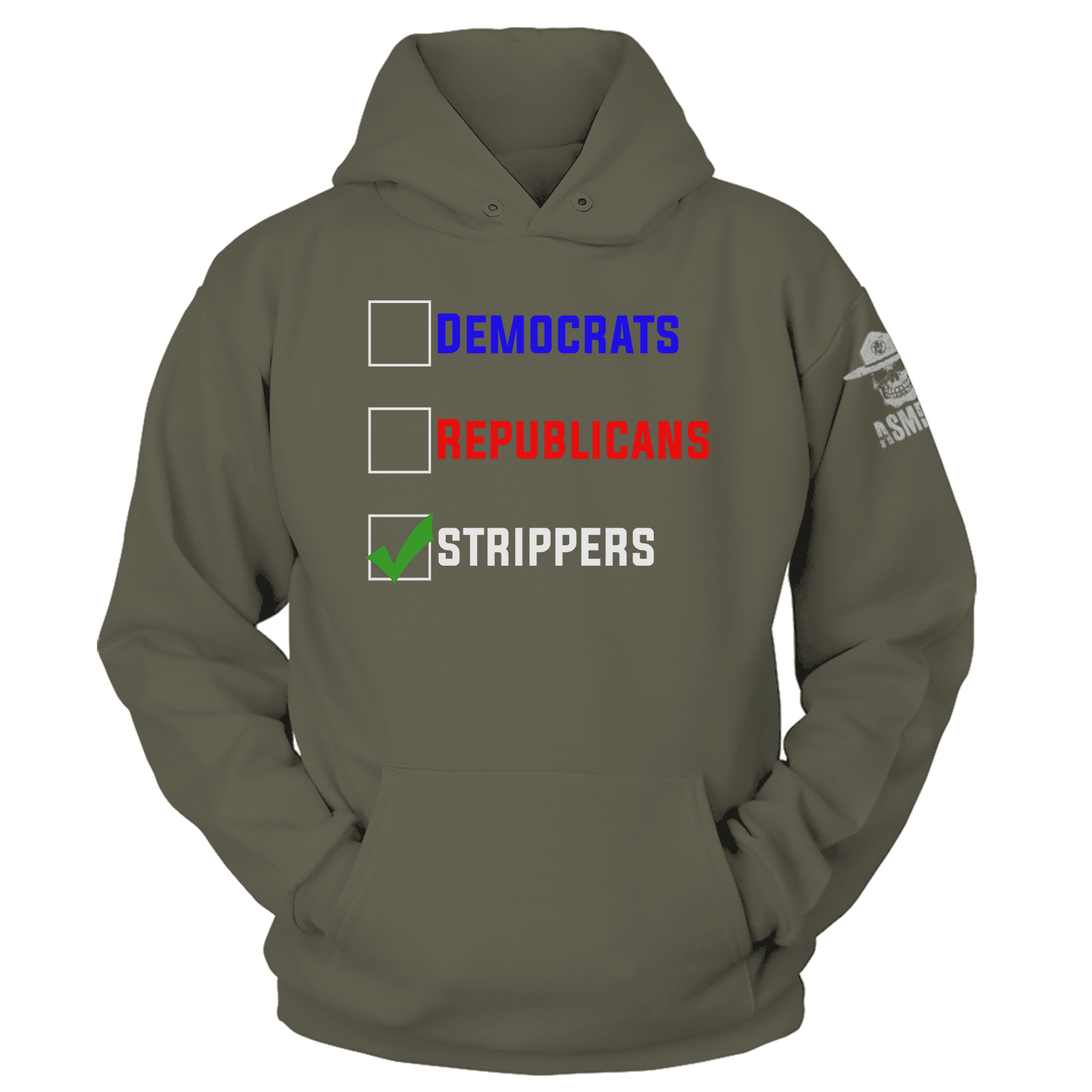 Democrats Republicans Strippers Hoodie