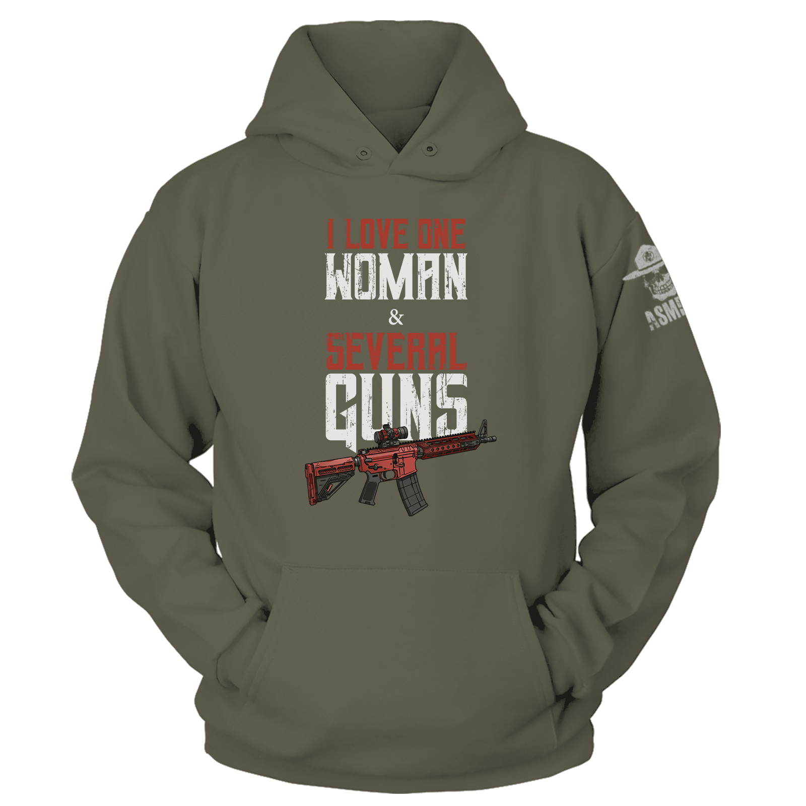 One Woman, Several Guns Hoodie