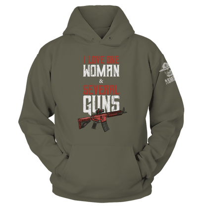 One Woman, Several Guns Hoodie