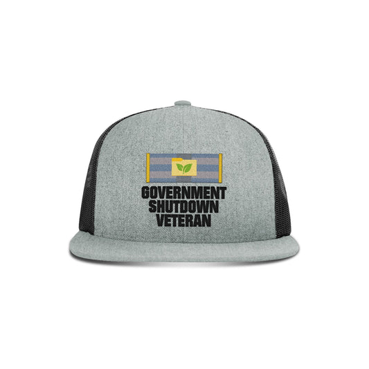Government Shutdown Ribbon Flat Bill Hat