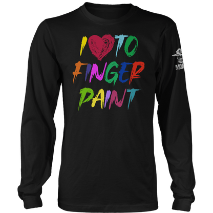 I Love To Finger Paint Long Sleeve