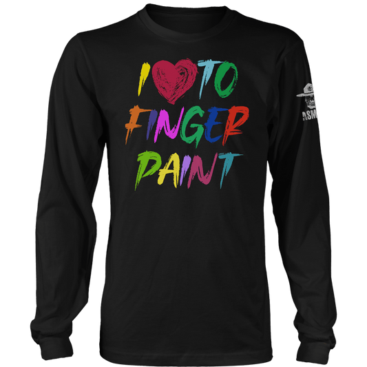 I Love To Finger Paint Long Sleeve