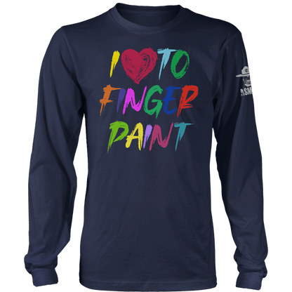 I Love To Finger Paint Long Sleeve
