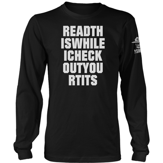 Read This While I Check Out Your Tits Long Sleeve