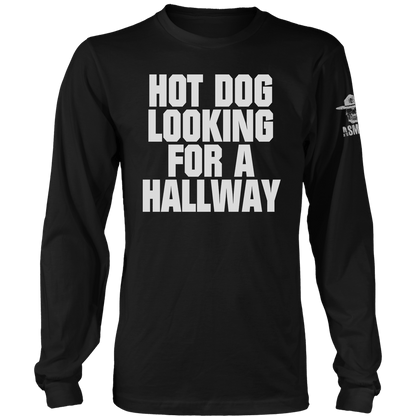 Hot Dog Looking For A Hallway