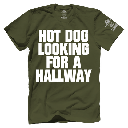 Hot Dog Looking For A Hallway