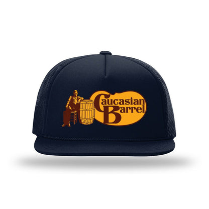 Caucasian Barrel Foam Trucker Hat