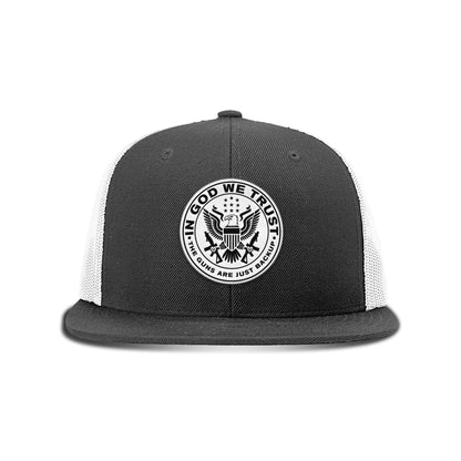 In God We Trust Patch Flat Bill Hat