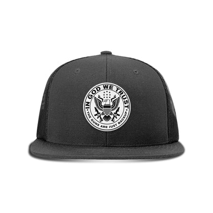 In God We Trust Patch Flat Bill Hat