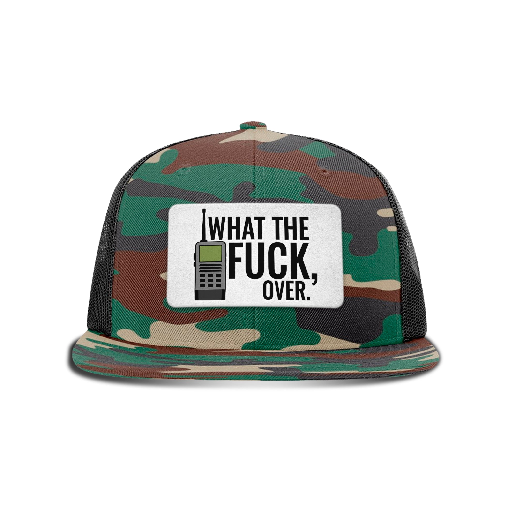 WTF Over Patch Flat Bill Hat