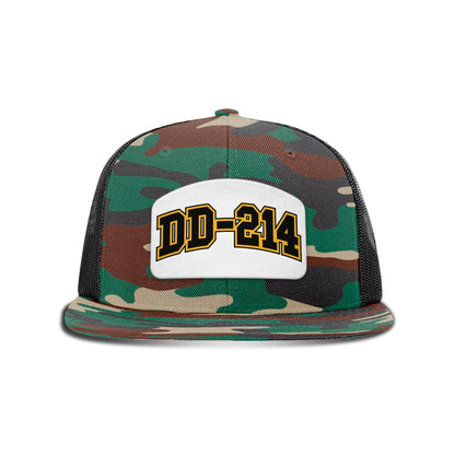 DD214 Patch Flat Bill Hat