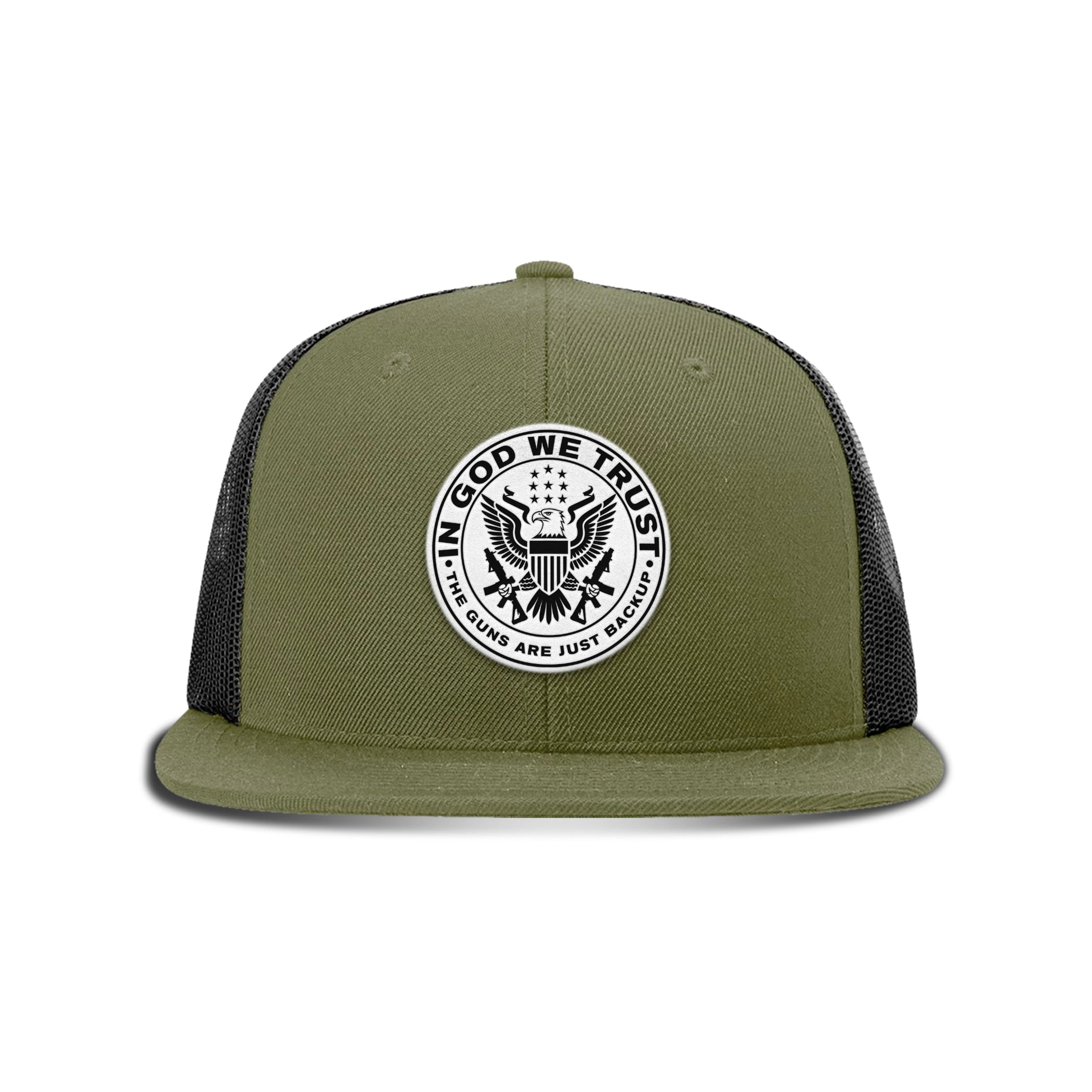 In God We Trust Patch Flat Bill Hat