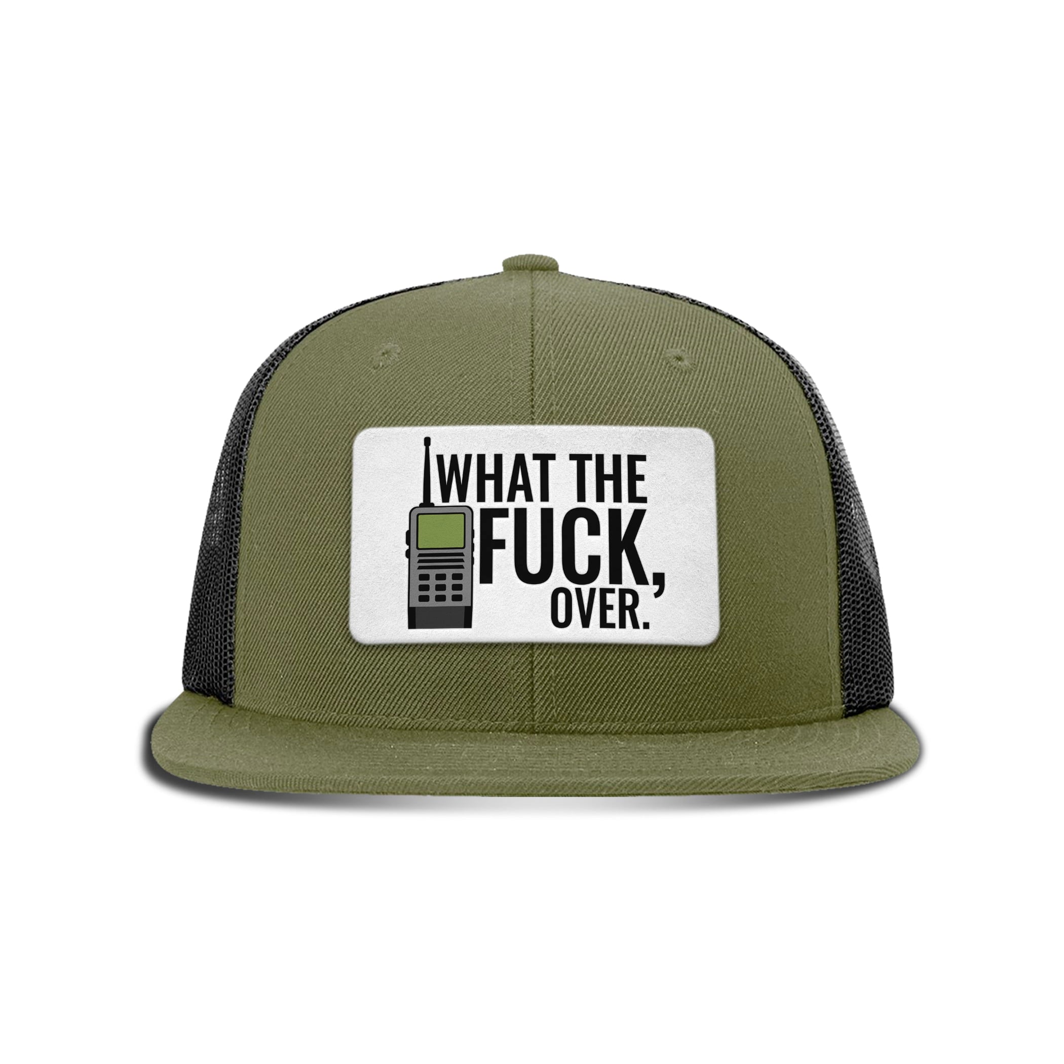 WTF Over Patch Flat Bill Hat