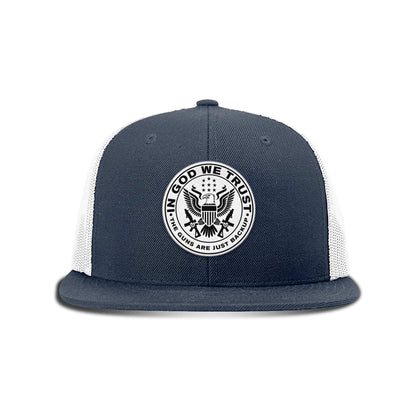 In God We Trust Patch Flat Bill Hat