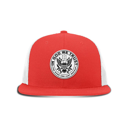 In God We Trust Patch Flat Bill Hat
