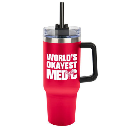 Worlds Okayest Medic Tumbler
