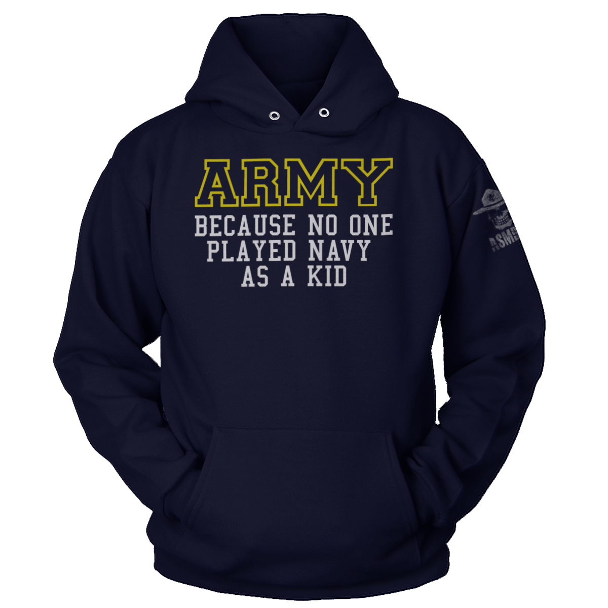 No One Played Navy Hoodie
