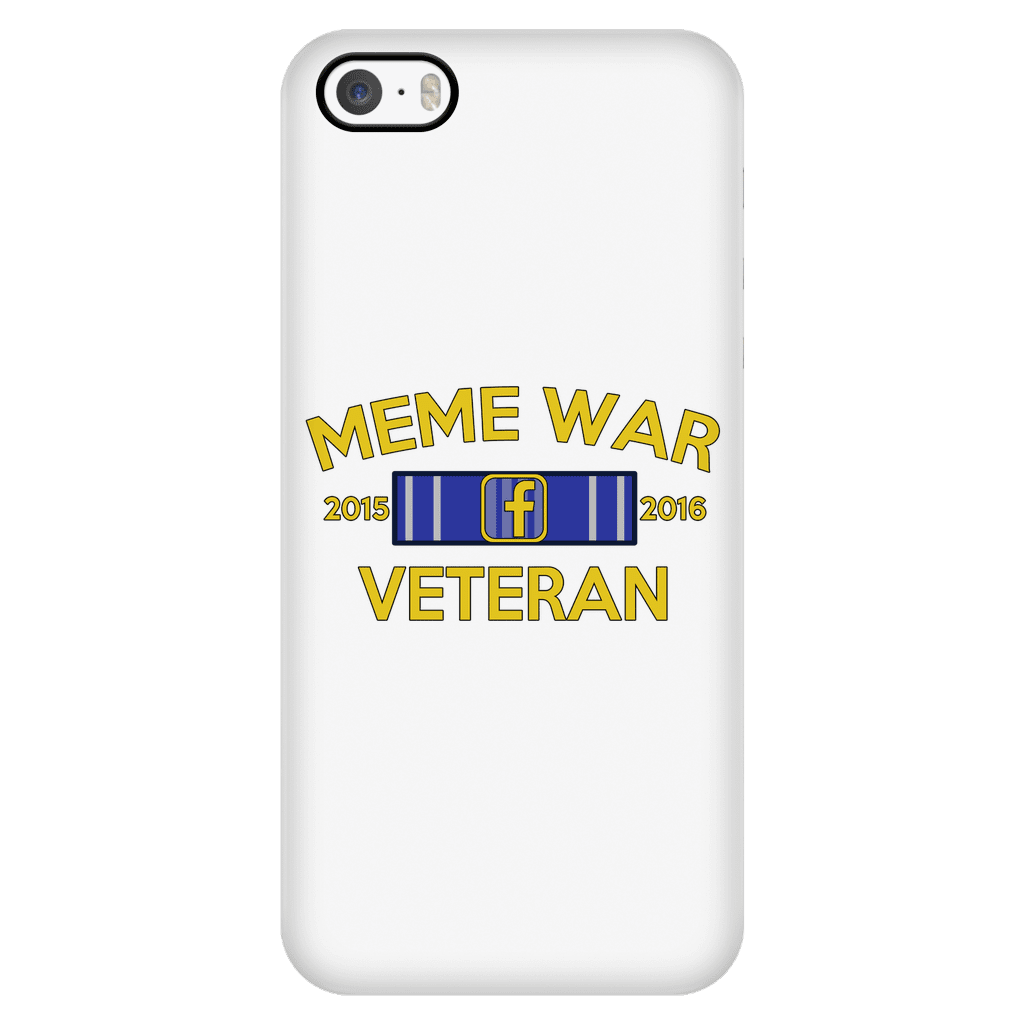 Meme War Veteran Phone Case WHITE