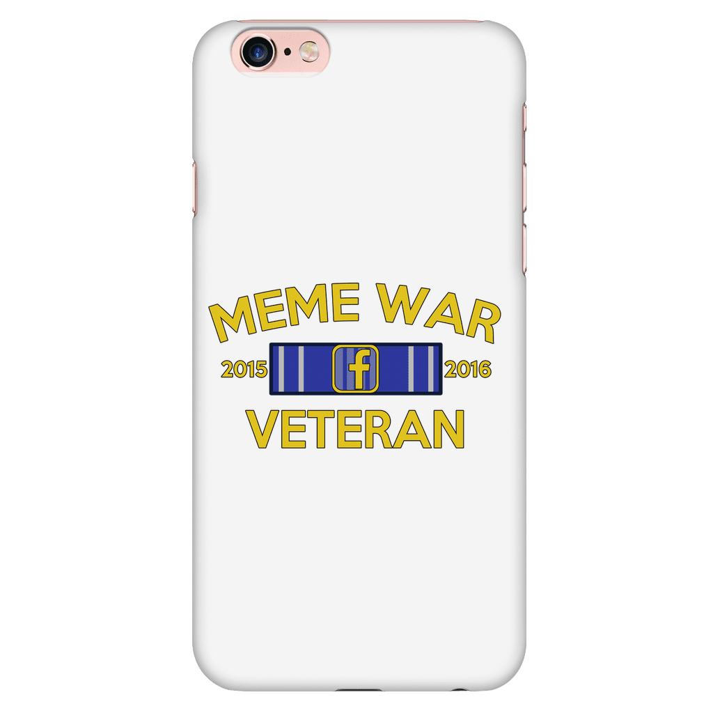 Meme War Veteran Phone Case WHITE