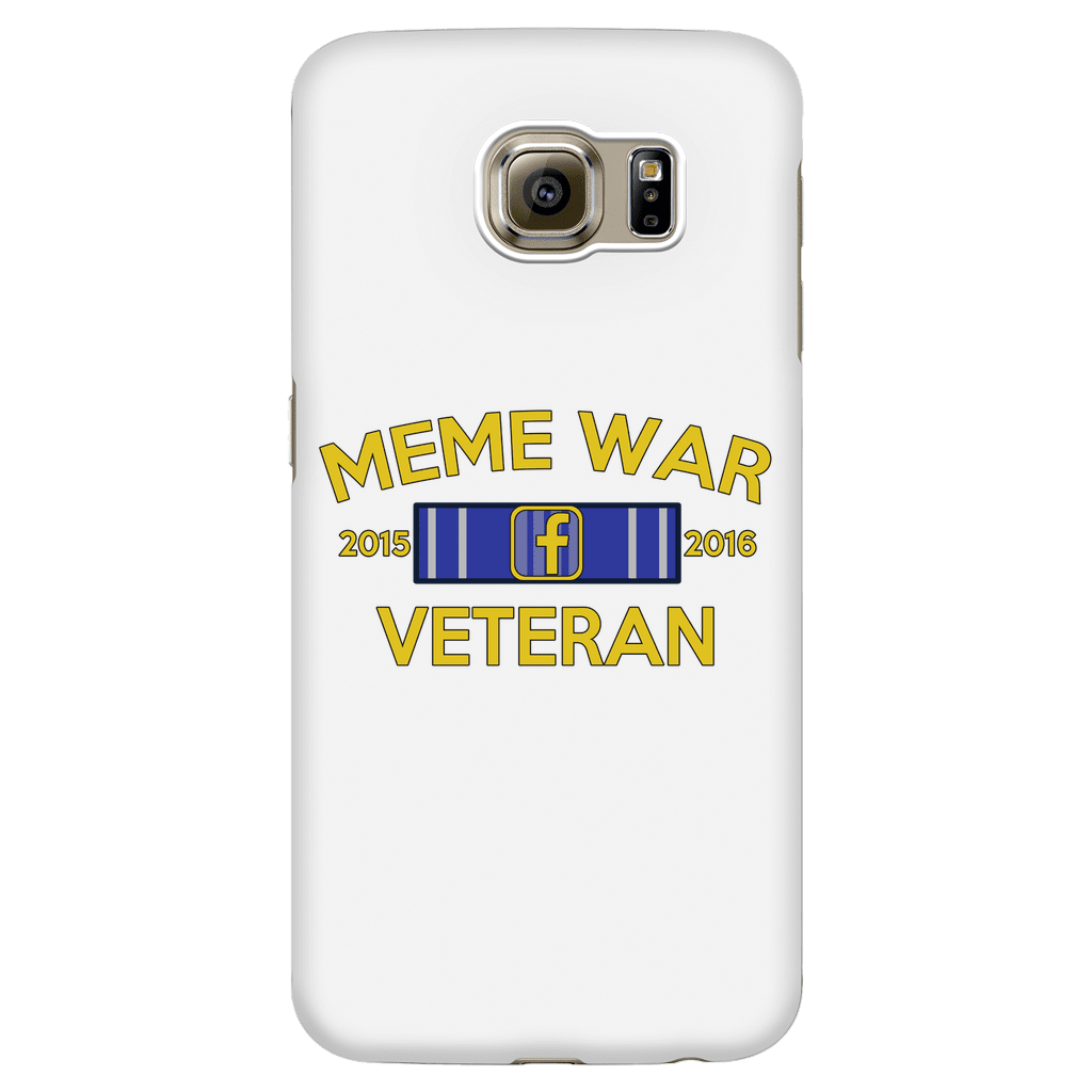 Meme War Veteran Phone Case WHITE