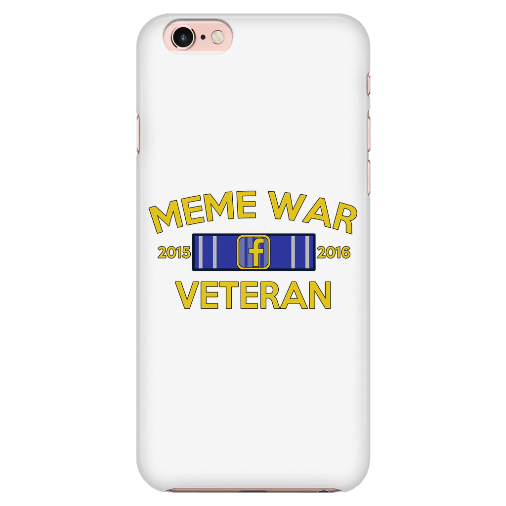 Meme War Veteran Phone Case WHITE