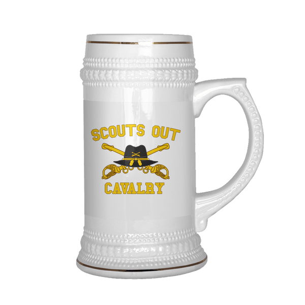 Cavalry Scouts Out Beer Stein