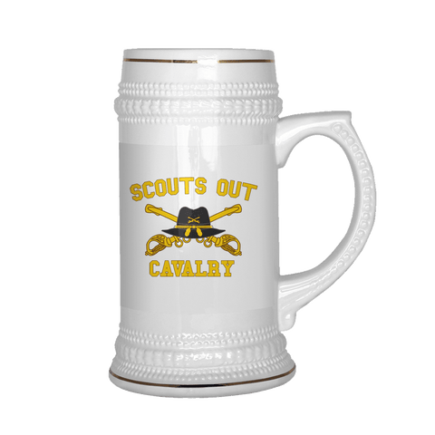 Cavalry Scouts Out Beer Stein