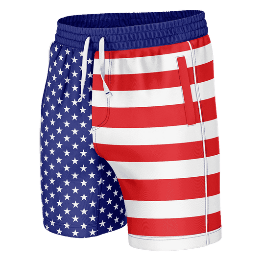 American Flag Swim Trunks