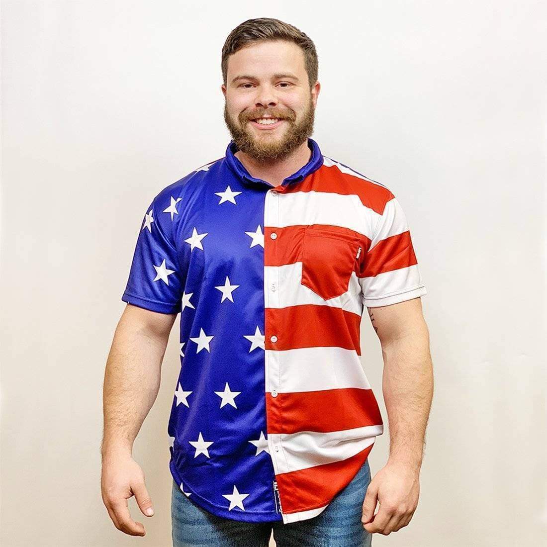 American Flag Button Down - Greater Half