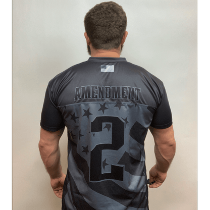 Team USA 2nd Amendment Football Jersey Blackout Edition