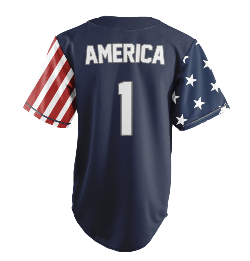 Limited Edition Blue America #1 Jersey - Keep America American
