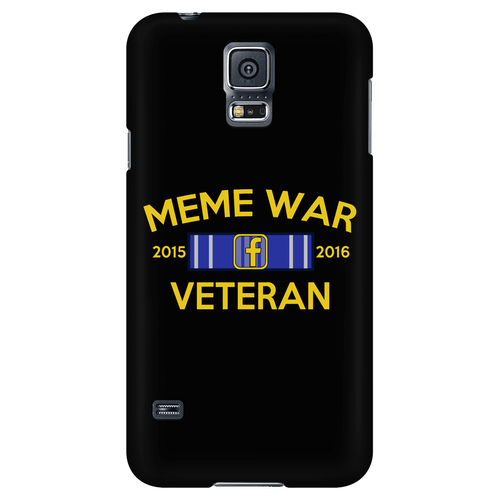 Meme War Veteran Phone Case BLACK