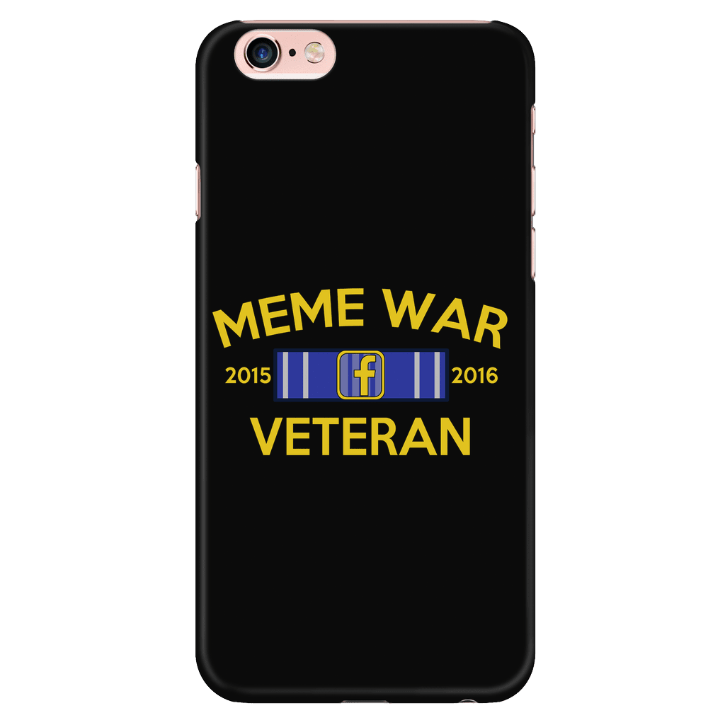 Meme War Veteran Phone Case BLACK