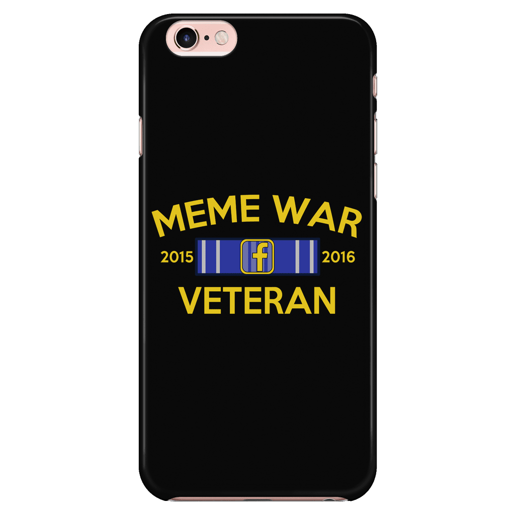 Meme War Veteran Phone Case BLACK