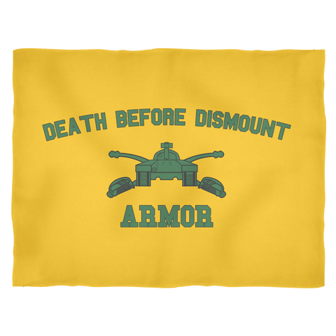 Armor Death Before Dismount Fleece Blanket