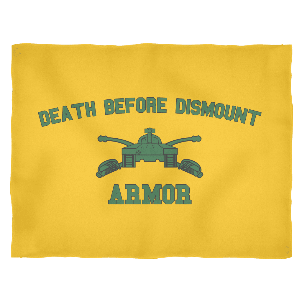 Armor Death Before Dismount Fleece Blanket